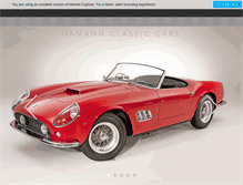 Tablet Screenshot of hamannclassiccars.com